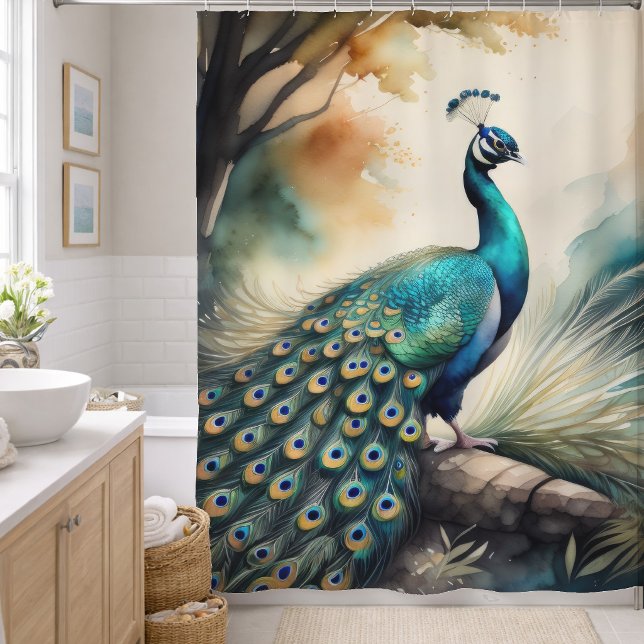 Aquarellmalerei Duschvorhang (Von Creator hochgeladen)