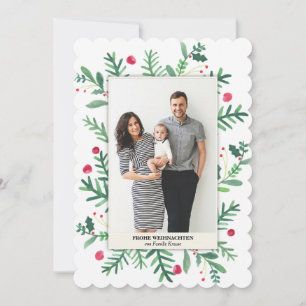 Aquarellmalerei   Frohe Weihnachten