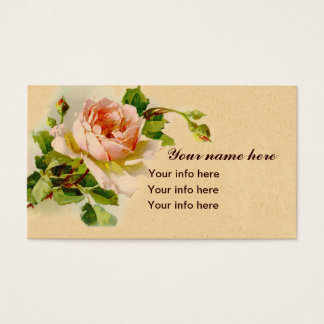 Aquarellmalerei im Vintage-Stil mit rosa Rose