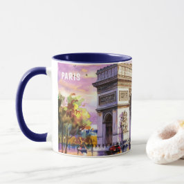 Aquarellmalerei in Paris Sehenswürdigkeiten #1 Tasse