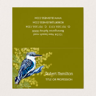 Aquarellmalerei Kookaburra Visitenkarten