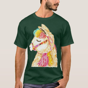 Aquarellmalerei Lama 1 T-Shirt