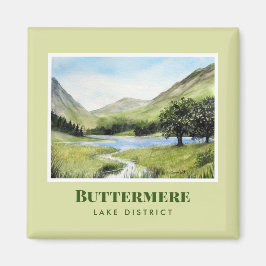 Aquarellmalerei Landschaftsbild Buttermere Magnet