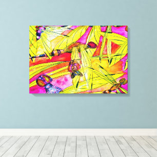 Aquarellmalerei Leinwanddruck