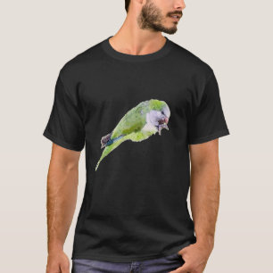 Aquarellmalerei mit grünem Papagei T-Shirt