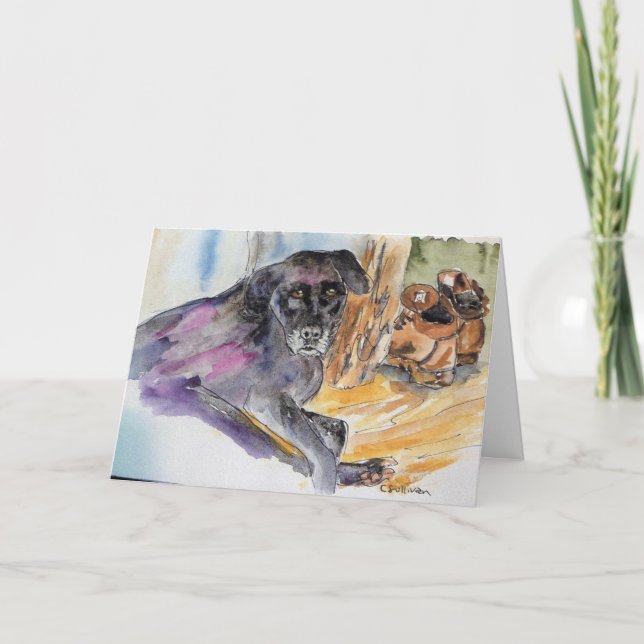 Aquarellmalerei Montana Karte (Vorderseite)