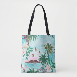 Aquarellmalerei nahtlos mit hawaiianischem Muster