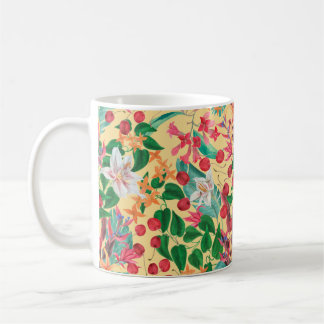 Aquarellmalerei nahtloses Muster mit schöntifu Kaffeetasse