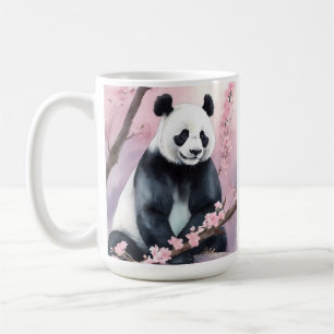 Aquarellmalerei Panda Bär Kaffeetasse