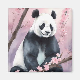 Aquarellmalerei Panda Bär Magnet