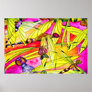 Aquarellmalerei Poster