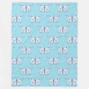 Aquarellmalerei Schmetterling 3a Fleecedecke