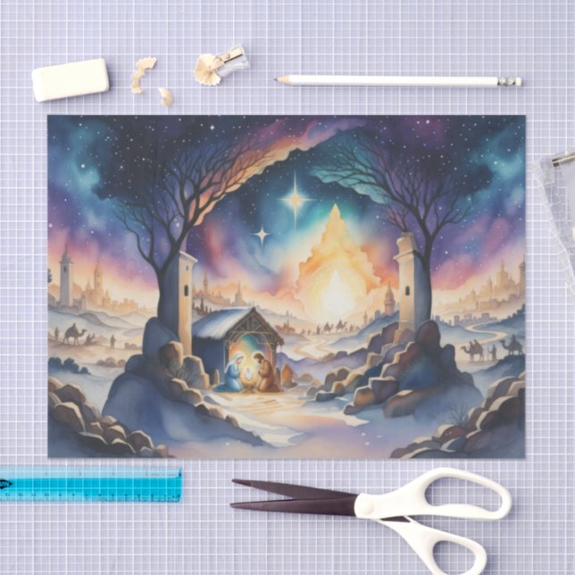 Aquarellmalerei Seidenpapier (Handwerk)