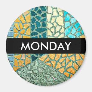 Aquarellmalerei Stone Mosaik + Ihre Ideen Magnet