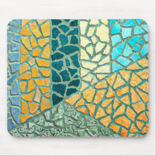 Aquarellmalerei Stone Mosaik + Ihre Ideen Mousepad