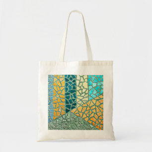Aquarellmalerei Stone Mosaik + Ihre Ideen Tragetasche