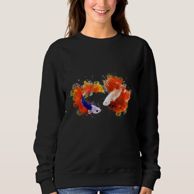 Aquarellmalerei Sweatshirt (Vorderseite)