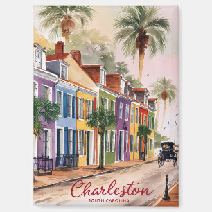Aquarellmalerei von Charleston South Carolina Magnet
