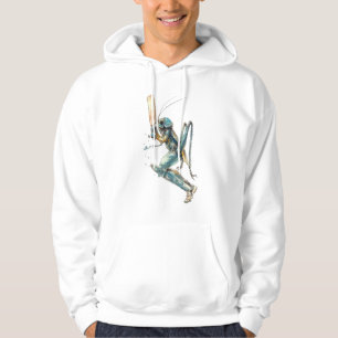 Aquarellmalerei von Grillen, Insektenkunst trifft Hoodie