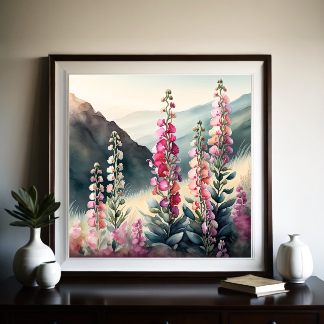 Aquarellmalerei von Snapdragons Poster (Von Creator hochgeladen)