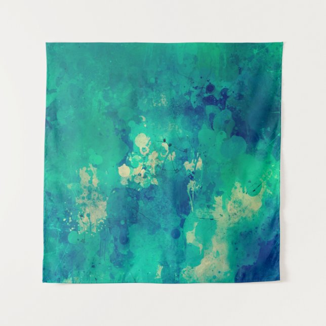 Aquarellmalerei Wandteppich (Vorderseite)