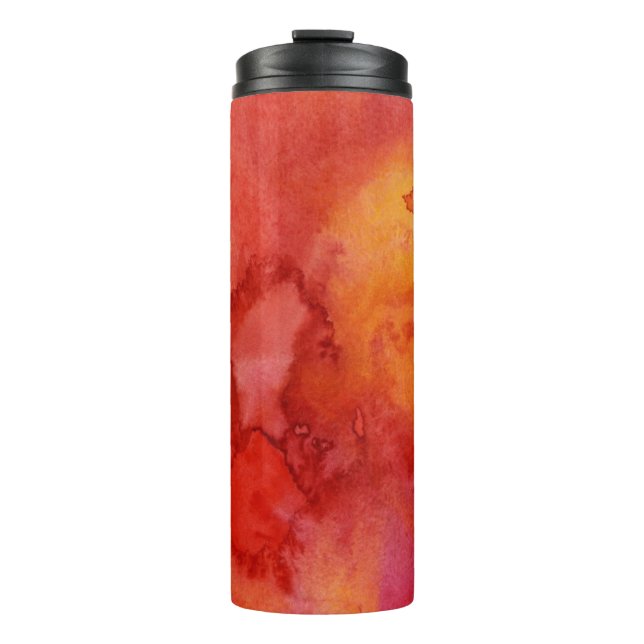 Aquarellmalereihintergrund Thermosbecher (Vorderseite)