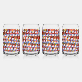 Aquarellmalnationen Blaue Blume Dosenglas