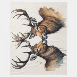 Aquarellmalsteine Küssen Fleecedecke