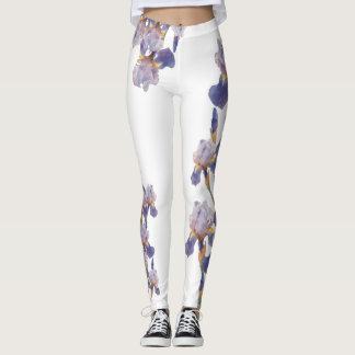 Aquarellmalte Schwertlilienblume Leggings