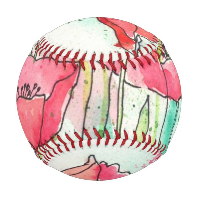 Aquarellmohn Baseball (Vorderseite)