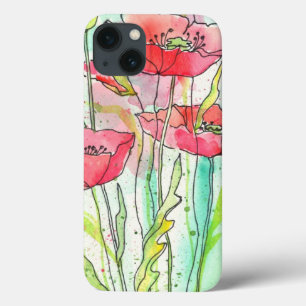 Aquarellmohn Case-Mate iPhone Hülle