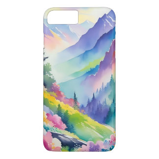Aquarellmönch und Regenbogenhandy Case-Mate iPhone Hülle