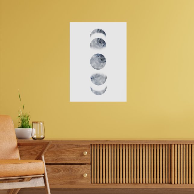 Aquarellmoon Print Poster (Wohnzimmer 2)