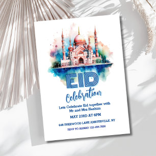 Aquarellmoschee Eid Party Einladung