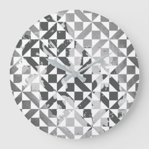 Aquarellmotive 4 große wanduhr