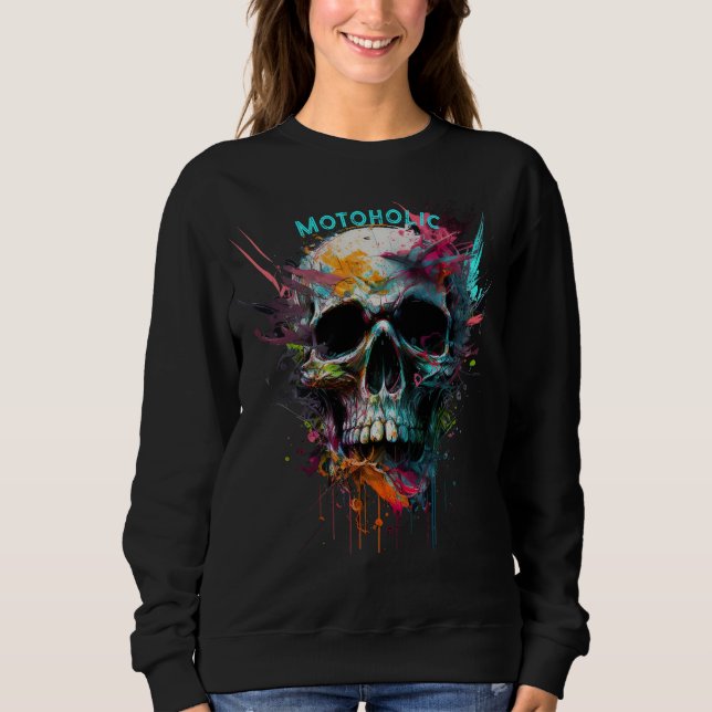 Aquarellmotoalkohol Sweatshirt (Vorderseite)