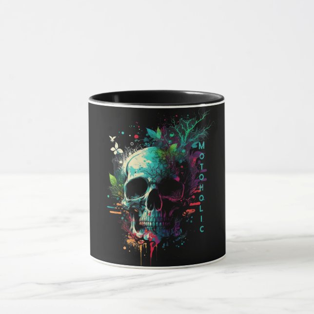 Aquarellmotoalkohol Tasse (Zentrum)