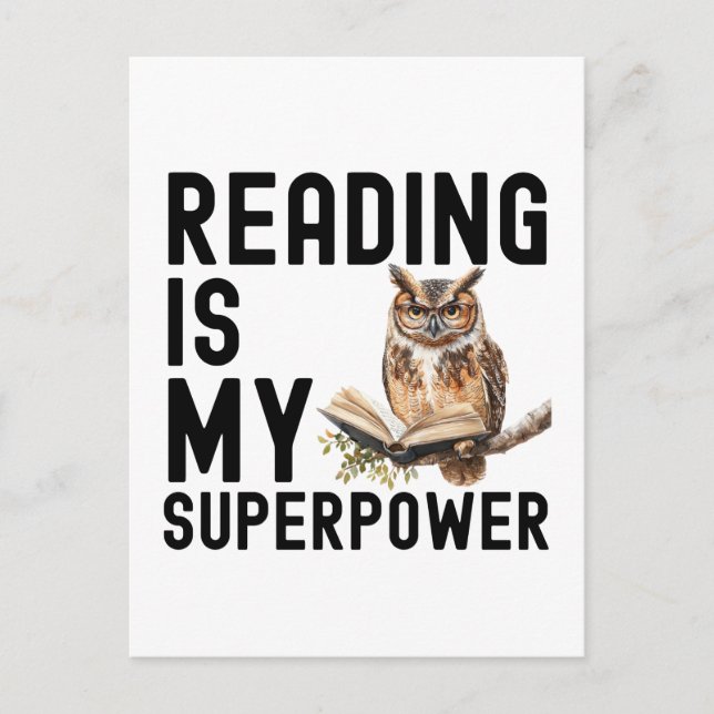 Aquarellmünze Lesewurm Sprichwort lesen Postkarte (Vorderseite)