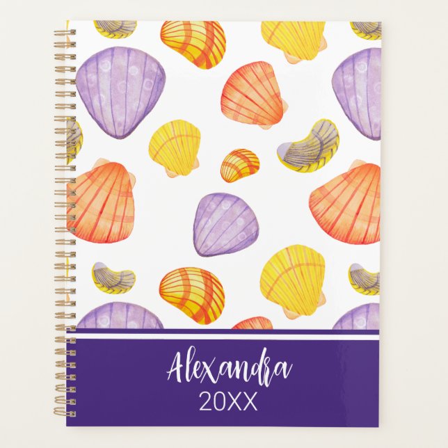 Aquarellmünzplaner mit Name Planer (Vorderseite)