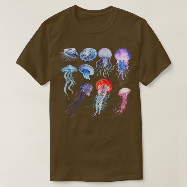 Aquarellmuschel T-Shirt (Design vorne)