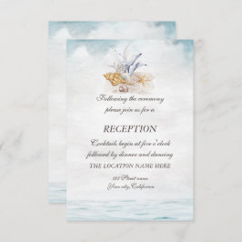 Aquarellmuscheln, Empfang Einladung