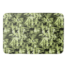 Aquarellmuster im Abstrakten Grün Badematte