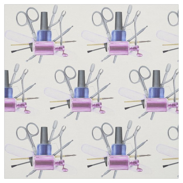 Aquarellnail Polnischer Schönheitssalon Nails Stoff (Muster)