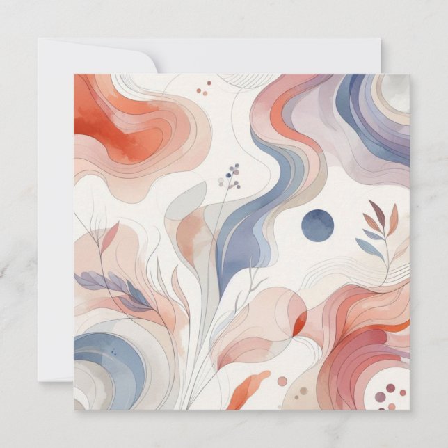 Aquarellnatur 12 feiertagskarte (Vorderseite)