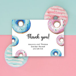 Aquarellnüsse danken Ihnen Gender-Enthüllung Dankeskarte