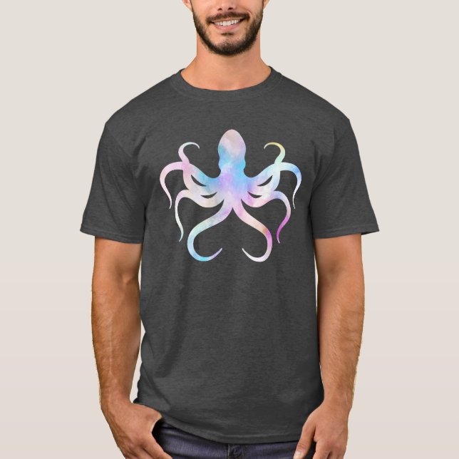 Aquarelloktopus T-Shirt (Vorderseite)