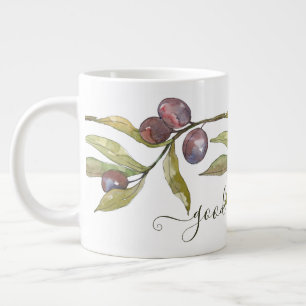 Aquarellöle, gute morgendliche Tasse des Riesenkaf