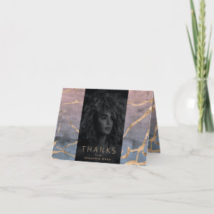 Aquarellombre Oase, modern gold Universität Grad Dankeskarte