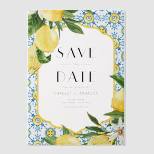 Aquarellon Lemon Mittelmeer Save the Date