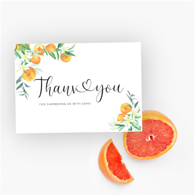 Aquarellorangen danke Karte (Von Creator hochgeladen)